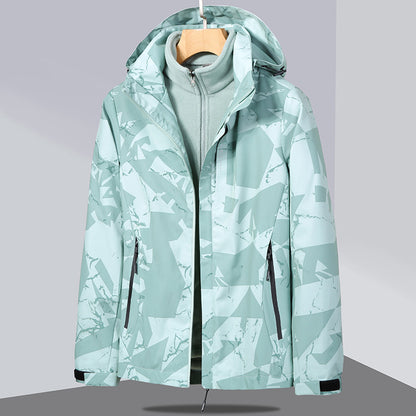 Women's two-layer softshell jacket with removable fleece inner jacket and hood Shop Velvia