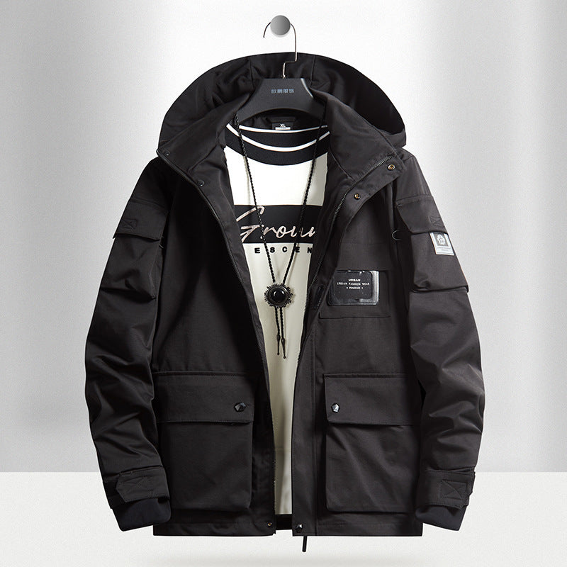 Men's Urban Tech Parka with hood, multifunctional pockets and thermal insulation Shop Velvia