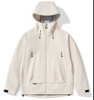 Men's technical insulating softshell jacket with hood and fleece inner collar Shop Velvia