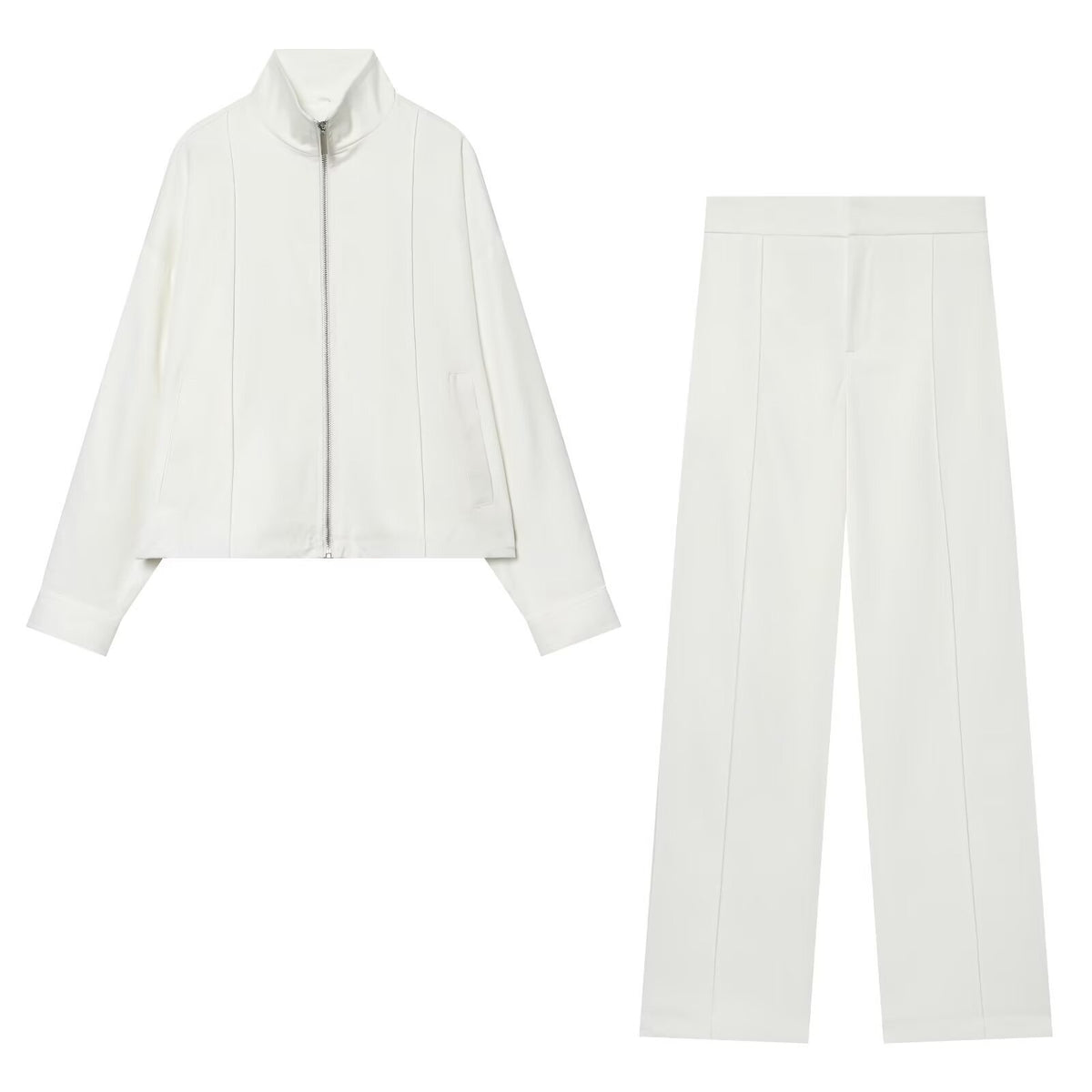Women's Boxy Zip Jacket made of technical stretch with stand-up collar Shop Velvia