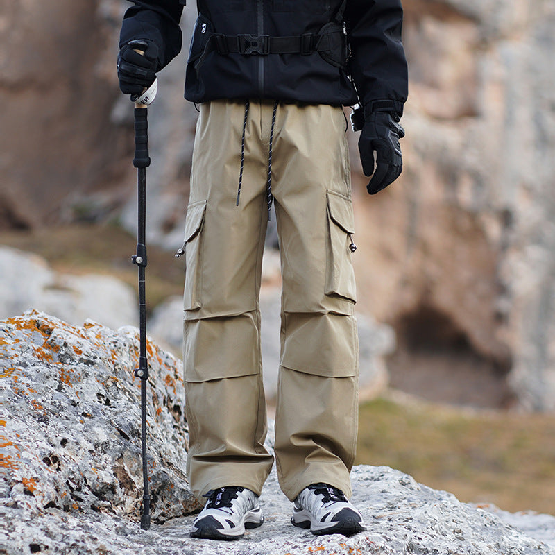 Men's Technical Outdoor Cargo Pants with Water-Repellent Stretch and Reinforced Knees Shop Velvia