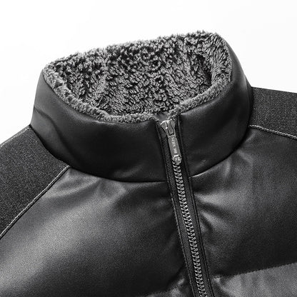 Men's padded quilted vest with cargo pockets and high collar Shop Velvia