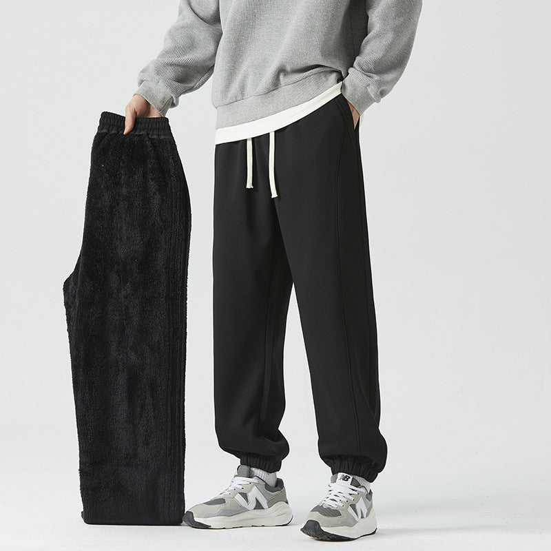 Men's Relaxed Jogger with Elastic Waistband and Removable Teddy Lining Shop Velvia
