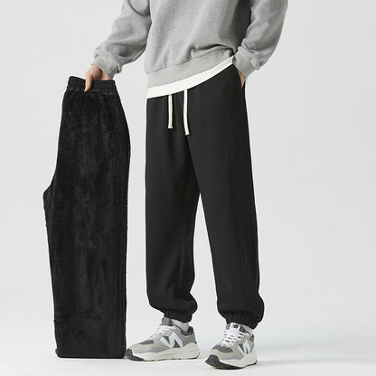 Men's Relaxed Jogger with Elastic Waistband and Removable Teddy Lining Shop Velvia