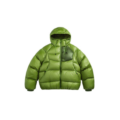 Unisex Quilted Down Jacket with Hood and Lightweight Thermal Insulation Shop Velvia