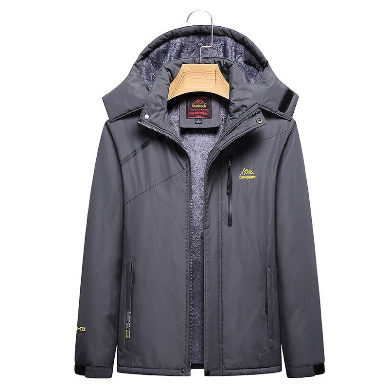 Women's Quilted Winter Jacket with Fleece Lining, Removable Hood, and Waterproof Softshell Outer Layer Shop Velvia