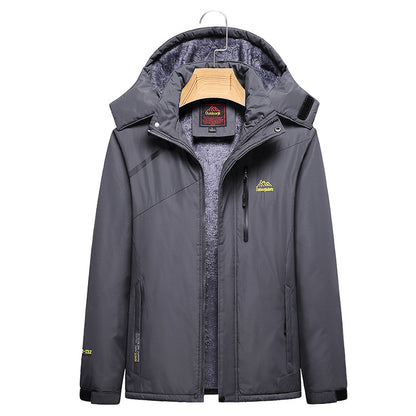Women's Quilted Winter Jacket with Fleece Lining, Removable Hood, and Waterproof Softshell Outer Layer Shop Velvia