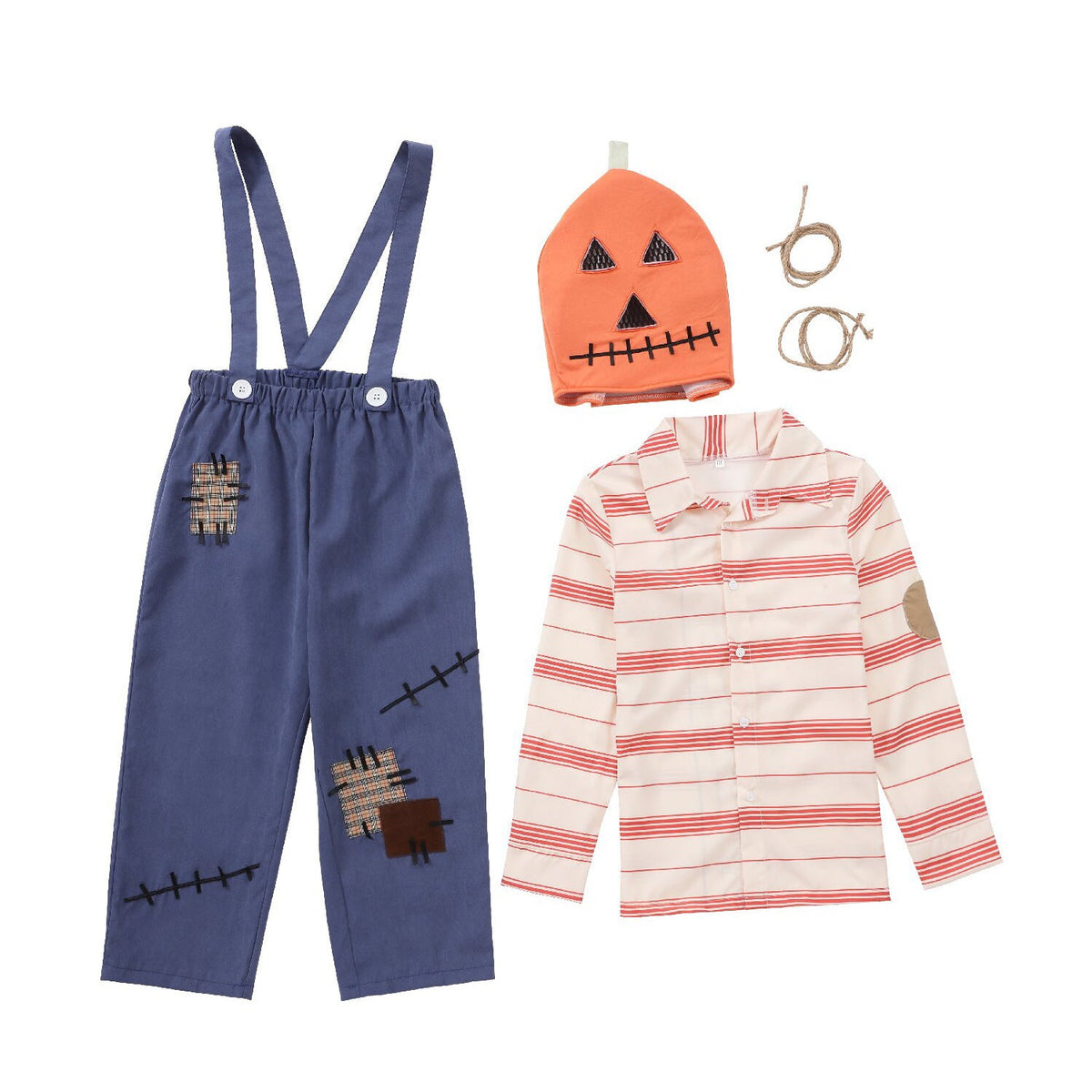 Children's Costume as Pumpkin Farmer Shop Velvia