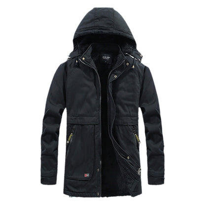 Men's padded parka with hood and soft teddy lining Shop Velvia