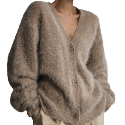 Women's Cozy Cardigan made of fine Mohair Shop Velvia