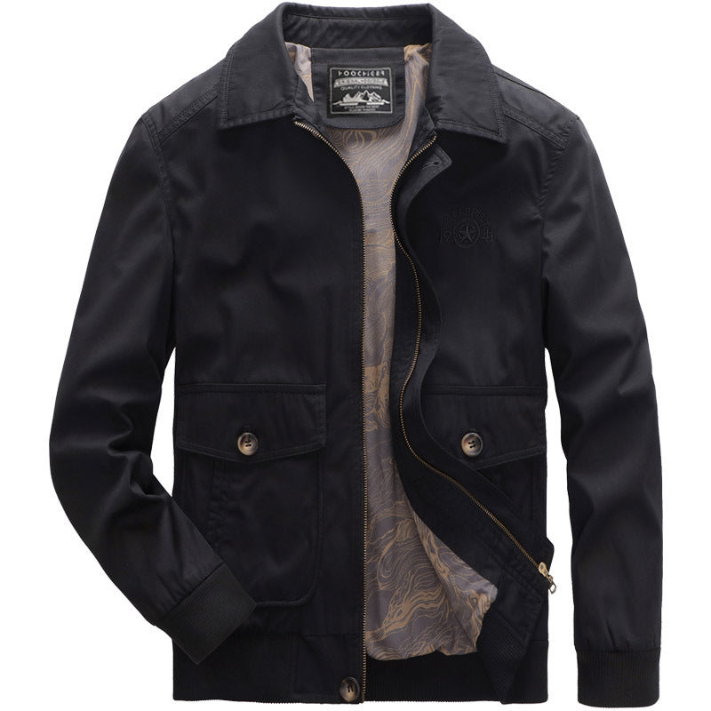 Men's lightweight field bomber jacket with stand-up collar and flap pockets Shop Velvia