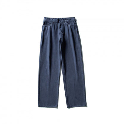 Men Straight Cut Comfort Canvas Pants with High Waist Shop Velvia