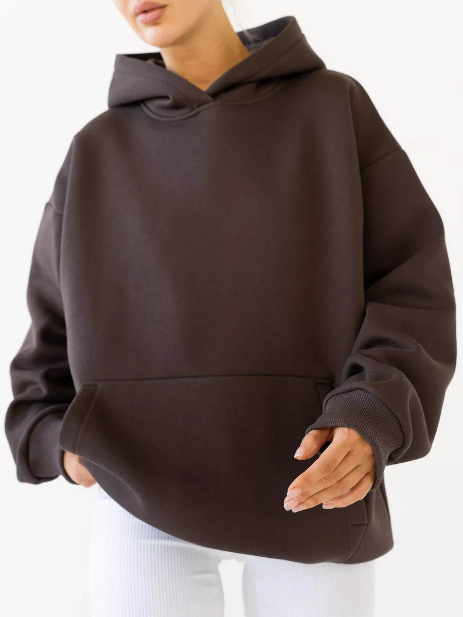 Women Oversize Hoodie made of high-quality cotton blend Shop Velvia