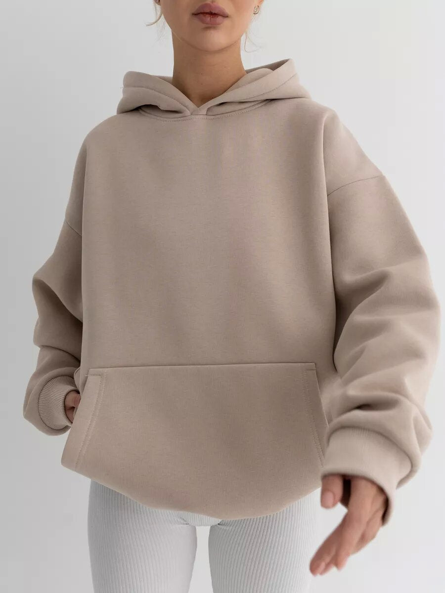 Women Oversize Hoodie made of high-quality cotton blend Shop Velvia