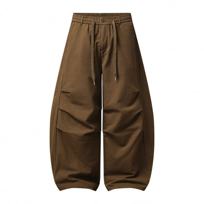 Unisex Oversize Balloon Pants with drawstring waistband and boxy silhouette Shop Velvia