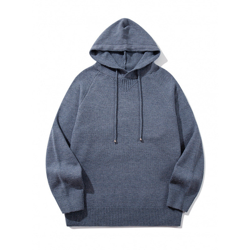 Unisex Oversize Knit Hoodie with Raglan Sleeves and Ribbed Cuffs Shop Velvia