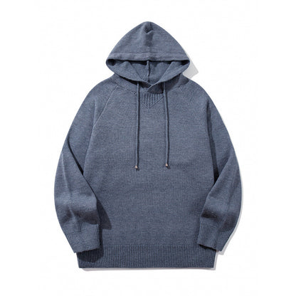 Unisex Oversize Knit Hoodie with Raglan Sleeves and Ribbed Cuffs Shop Velvia
