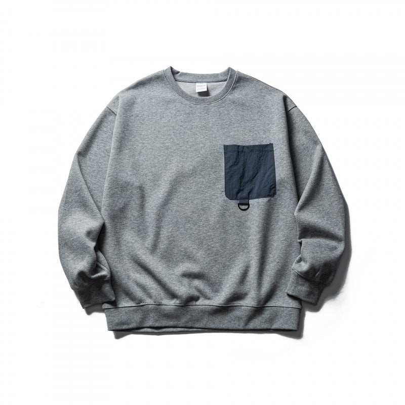 Unisex Oversized Sweatshirt with applied chest pocket and D-ring Shop Velvia