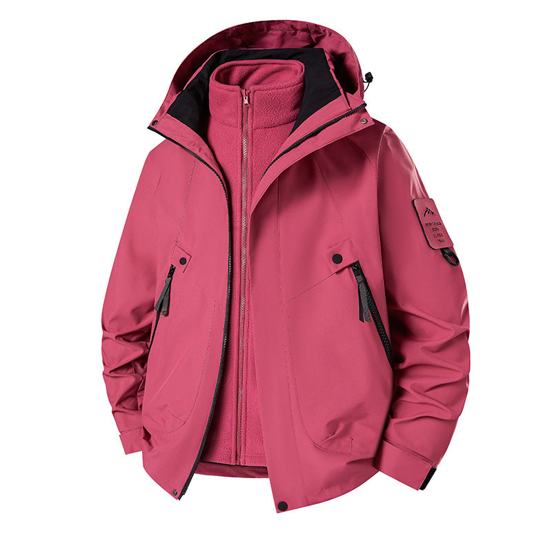 Men's 3-in-1 Softshell Parka with removable fleece inner jacket and technical hood Shop Velvia