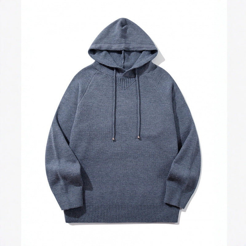 Unisex Oversize Knit Hoodie with Raglan Sleeves and Ribbed Cuffs Shop Velvia