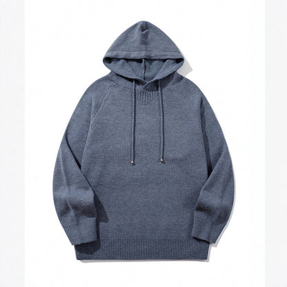 Unisex Oversize Knit Hoodie with Raglan Sleeves and Ribbed Cuffs Shop Velvia