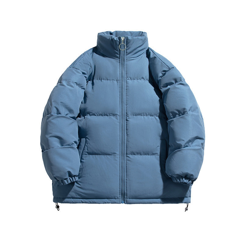 Women's Oversized Padded Jacket with High Stand-up Collar and Adjustable Hem Shop Velvia