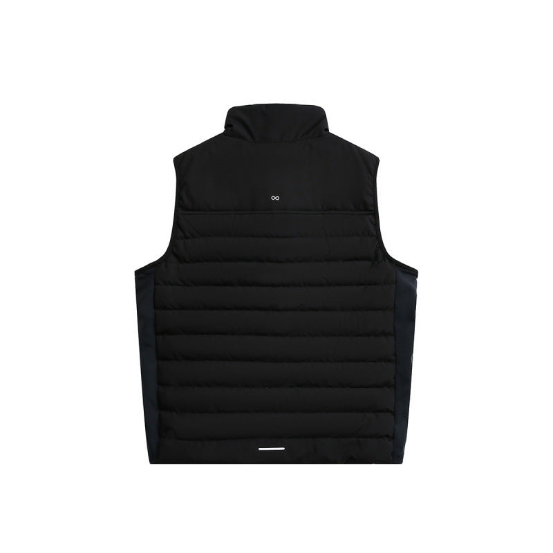 Men's lightweight padded functional vest with stand-up collar and stretch side inserts Shop Velvia