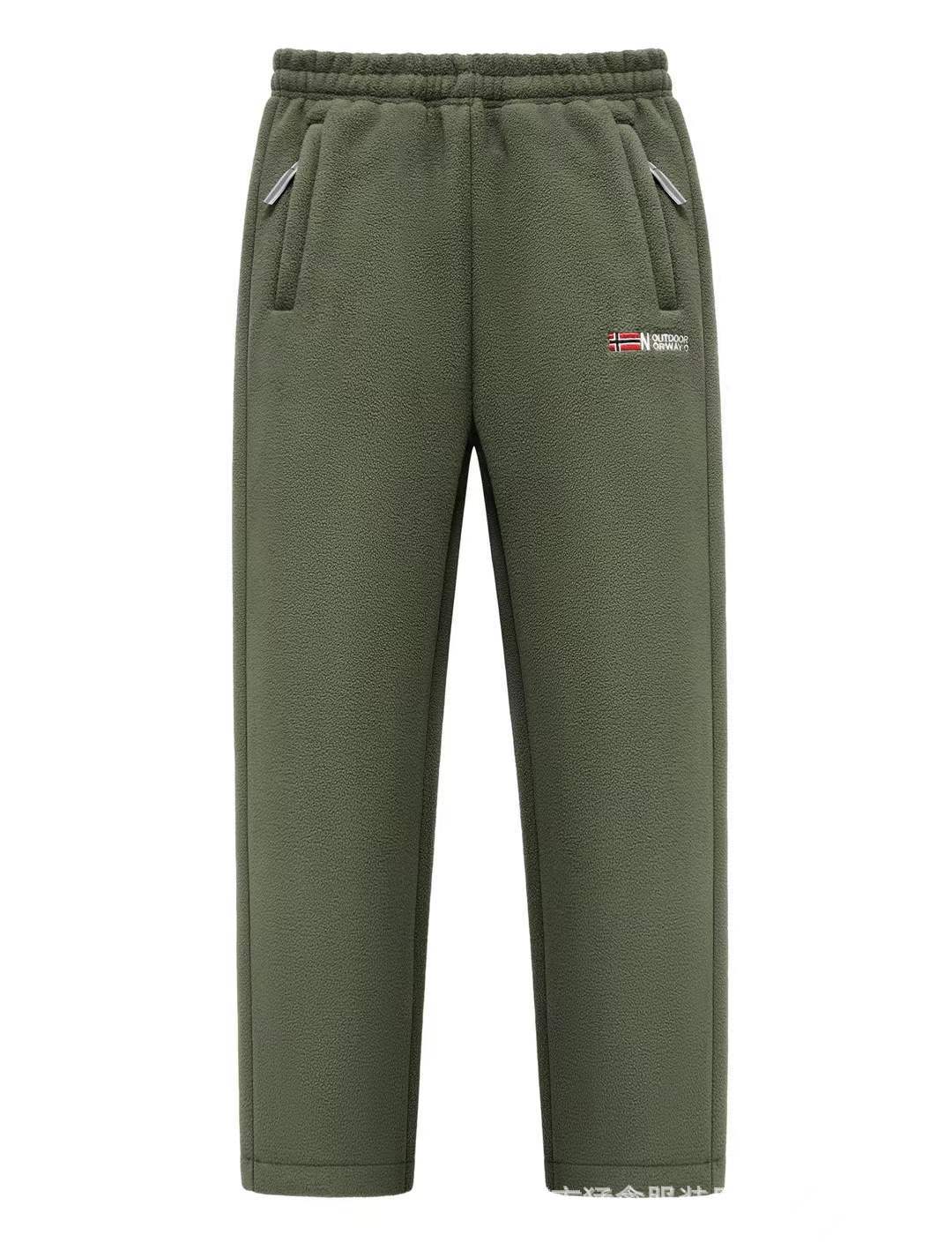 Women Comfortable Thermo-Fleece Jogging Pants with Elastic Waistband and Zipper Pockets Shop Velvia