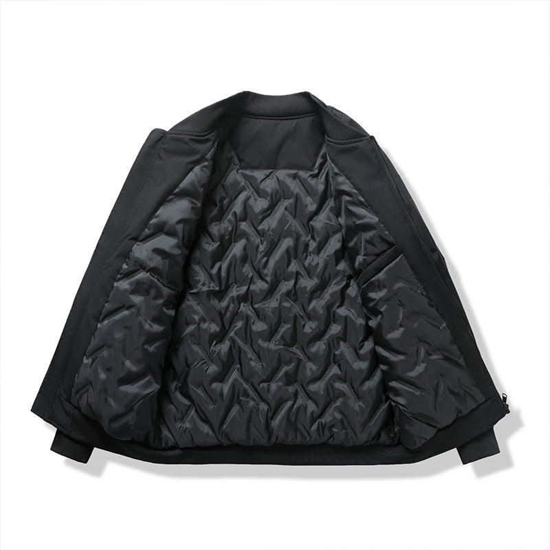 Men's lightweight padded bomber jacket with windproof surface and ribbed hem Shop Velvia