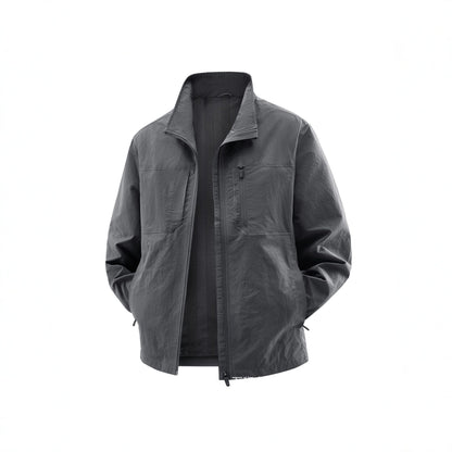 Men's Lightweight Field Utility Jacket with Mesh Lining, Stand-Up Collar and Zipper Pockets Shop Velvia