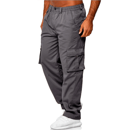 Men's cargo pants with elastic waistband and multifunctional pockets Shop Velvia