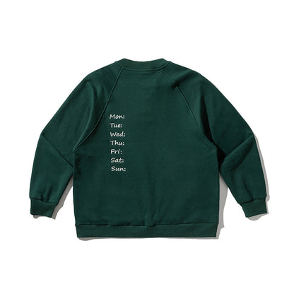 Unisex Oversize Henley Sweatshirt with raglan sleeves, button placket, and distinctive round pockets Shop Velvia