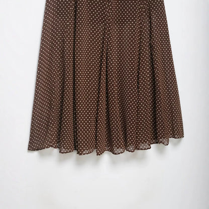Women's Wrap Midi Skirt made of Chiffon with Polka Dot Pattern Shop Velvia