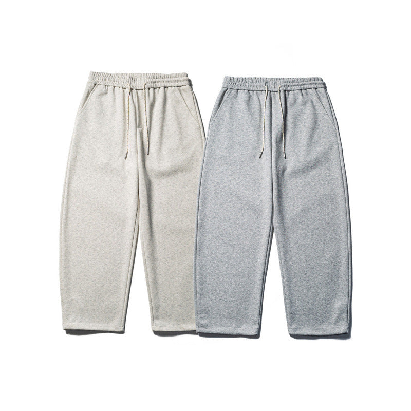Men's loose-fitting sweatpants with elastic drawstring waistband and cropped leg Shop Velvia