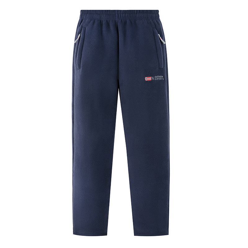 Women Comfortable Thermo-Fleece Jogging Pants with Elastic Waistband and Zipper Pockets Shop Velvia