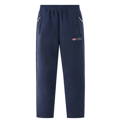 Women Comfortable Thermo-Fleece Jogging Pants with Elastic Waistband and Zipper Pockets Shop Velvia