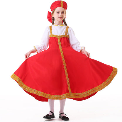 Girls Fairy Tale Costume with Golden Hem Shop Velvia