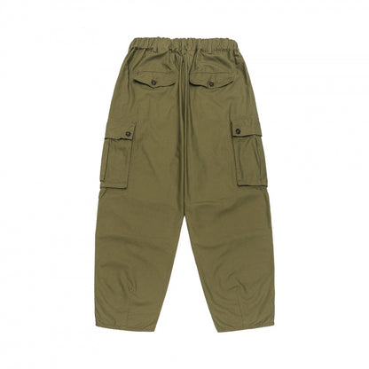 Unisex Oversize Cargo Pants with drawstring waistband, layer detail and snap hem Shop Velvia