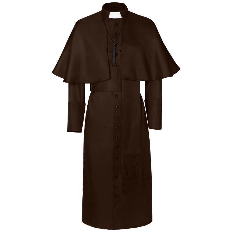 women's elegant maxicape coat with layered shoulder capes and stand-up collar Shop Velvia