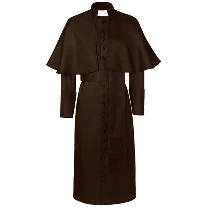 women's elegant maxicape coat with layered shoulder capes and stand-up collar Shop Velvia
