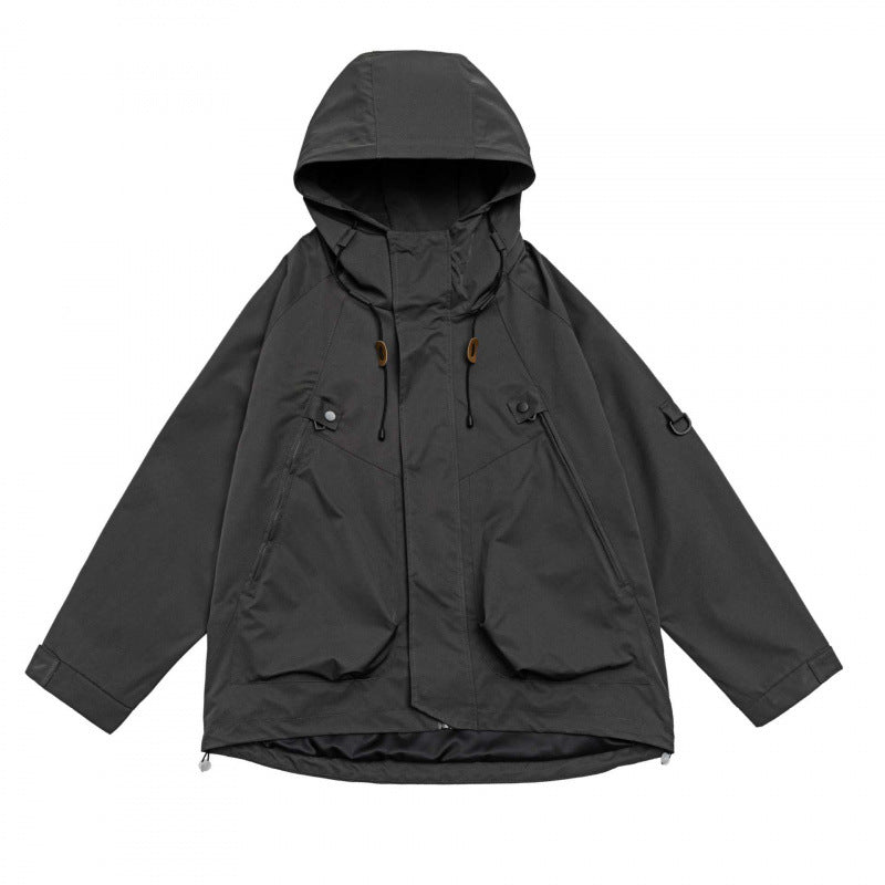 Unisex Oversized Utility Parka with hood, concealed front placket and multifunctional pockets Shop Velvia