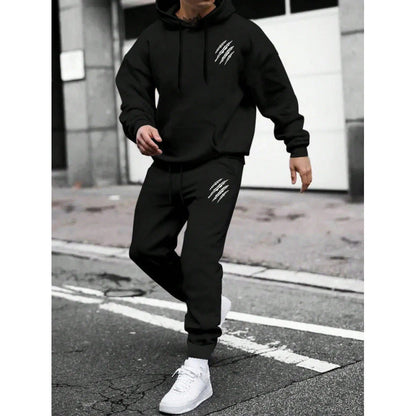 Men's tracksuit with modern graphic design and practical pockets Shop Velvia