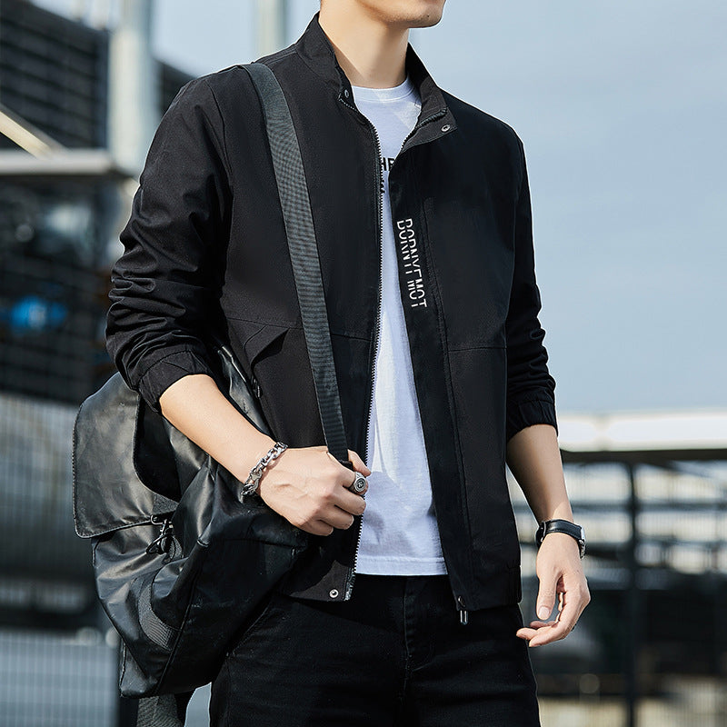 Men's Lightweight Urban Tech Blouson with Nanocoating, Stand Collar and Concealed Zipper Pockets Shop Velvia