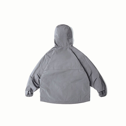 Unisex Water-Repellent Oversize Parka Jacket with Hood and Multifunctional Pockets Shop Velvia