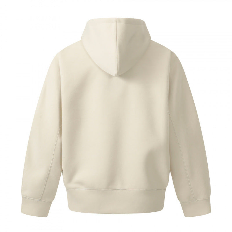 Men's Boxy Hoodie with Half Zipper, Reinforced Placket and Clean Minimal Design Shop Velvia