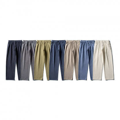Men Straight Cut Comfort Canvas Pants with High Waist Shop Velvia