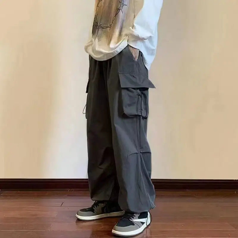 Men's Cargo Pants Wide Drawstring