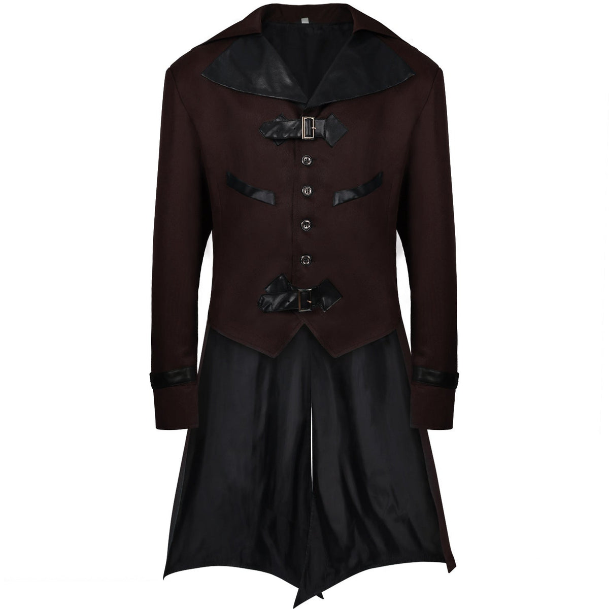Men's longer coat with double-layer shoulder cape, concealed zipper inner lining and adjustable cuffs Shop Velvia