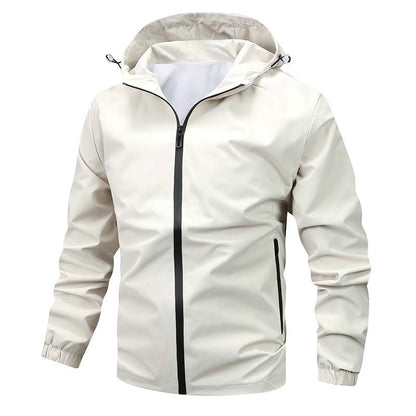 Men's Lightweight Softshell Hooded Jacket with Water-Repellent Membrane and Sealed Zippers Shop Velvia