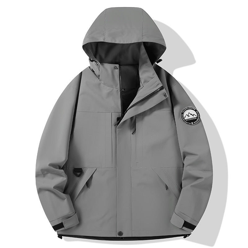 Women's waterproof hardshell outdoor jacket with hood and multifunction pockets Shop Velvia